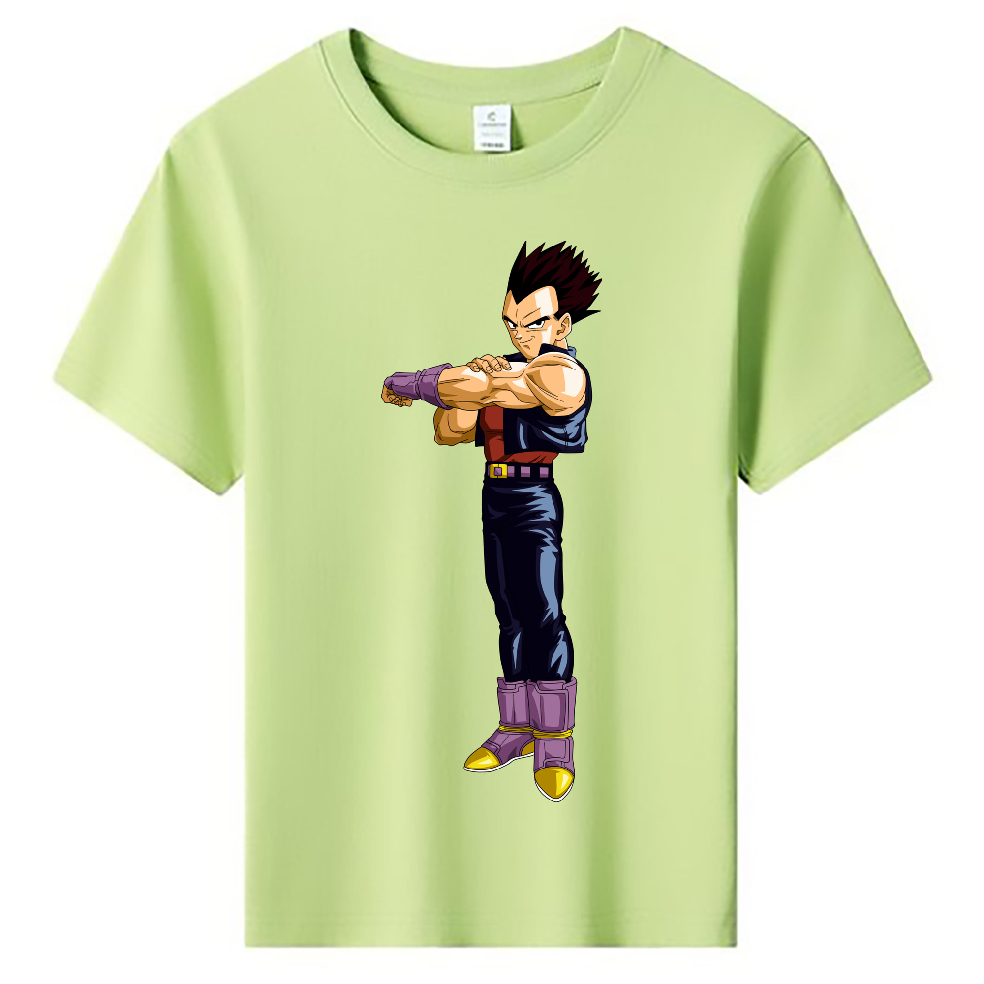 （画像用） ドラゴンボール ベジータ四世（Bejīta Yonsei）DRAGON BALL Vegeta IV 綿100％キッズTシャツ（フロントプリント）